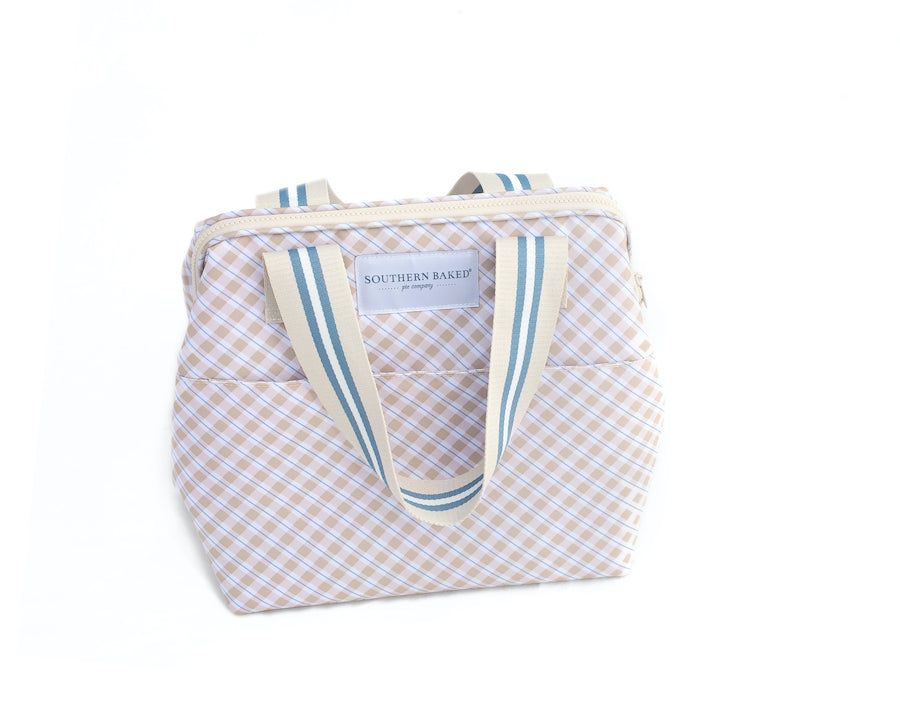 Hinged Insulated Tote, "The Pie Purse"